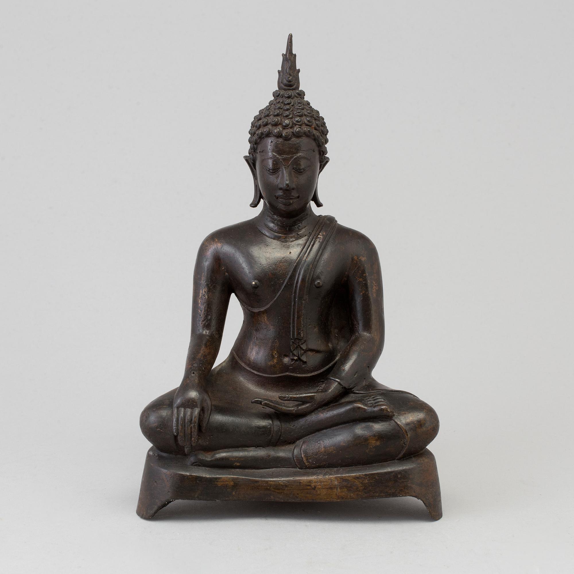 BUDDHA, brons. Thailand, troligen 1800-tal.