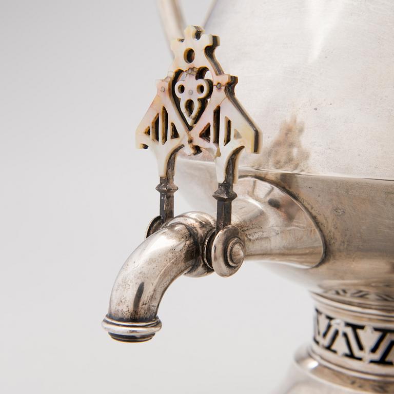 SAMOVAR, silver, Khlebnikov, Moskva 1899-1908.