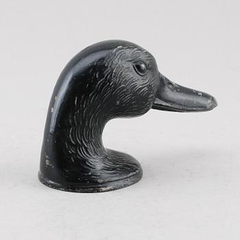 FLASKÖPPNARE, målad metall, "Ducky", Paris, 1900-talets andra hälft.