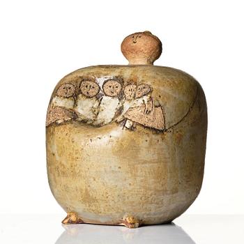 Lisa Larson, a stoneware sculpture of a mother with children, Gustavsberg Studio circa 1960.