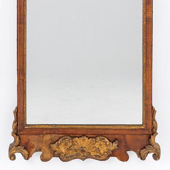 A Rococo mirror, Denmark, 18th century.