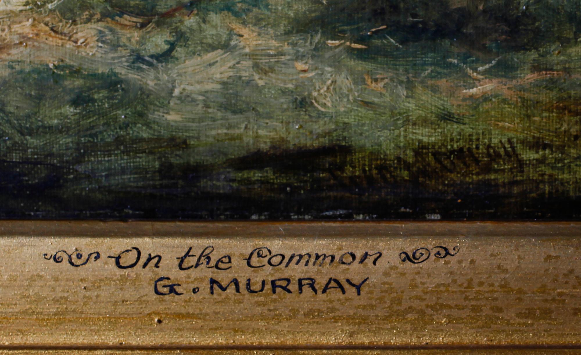 OKÄND KONSTNÄR, olja på duk, signerad Geo Murray, England, 1800-tal.