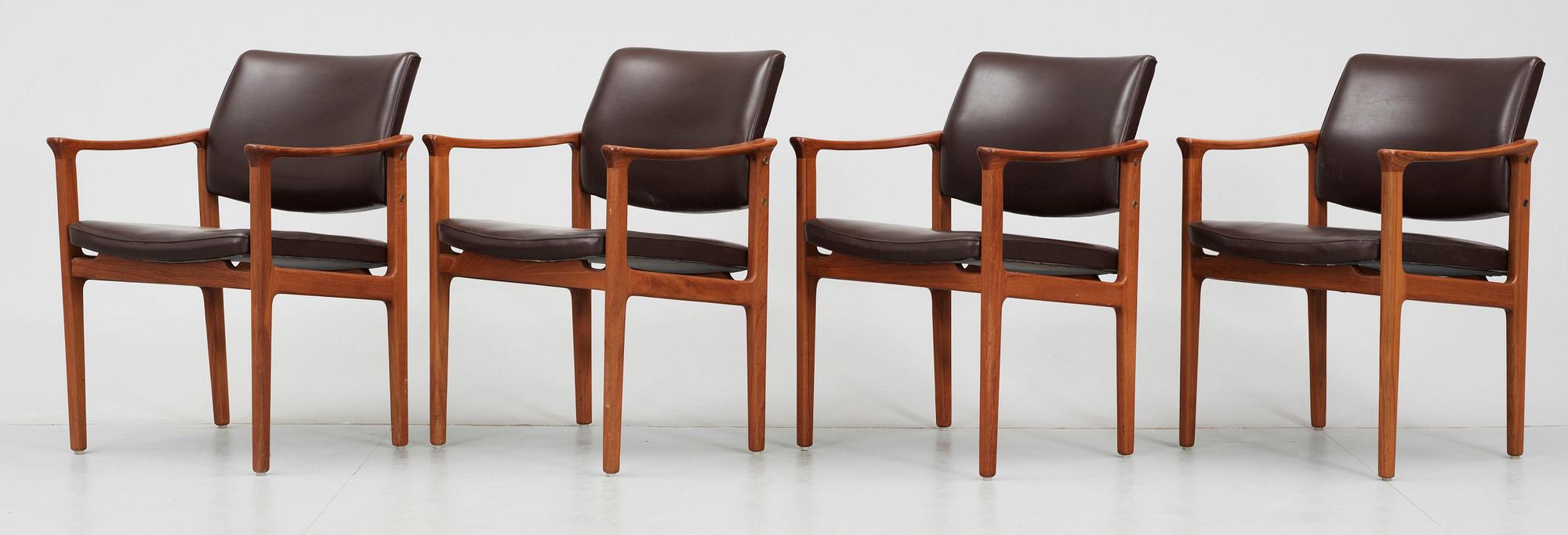 KONFERENSSET, 9 delar, teak, 1960-tal. Bröderna Anderssons industrier i Ekenässjön AB.
