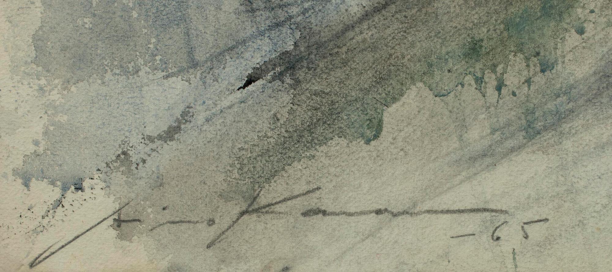 AIMO KANERVA, akvarell, sign. och dat. -65.