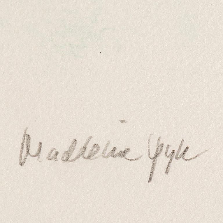 Madeleine Pyk, färglitografi, signerad 154/200.