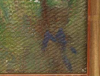 KRONPRINSESSAN MARGARETA AV SVERIGE, olja på duk, signerad M.