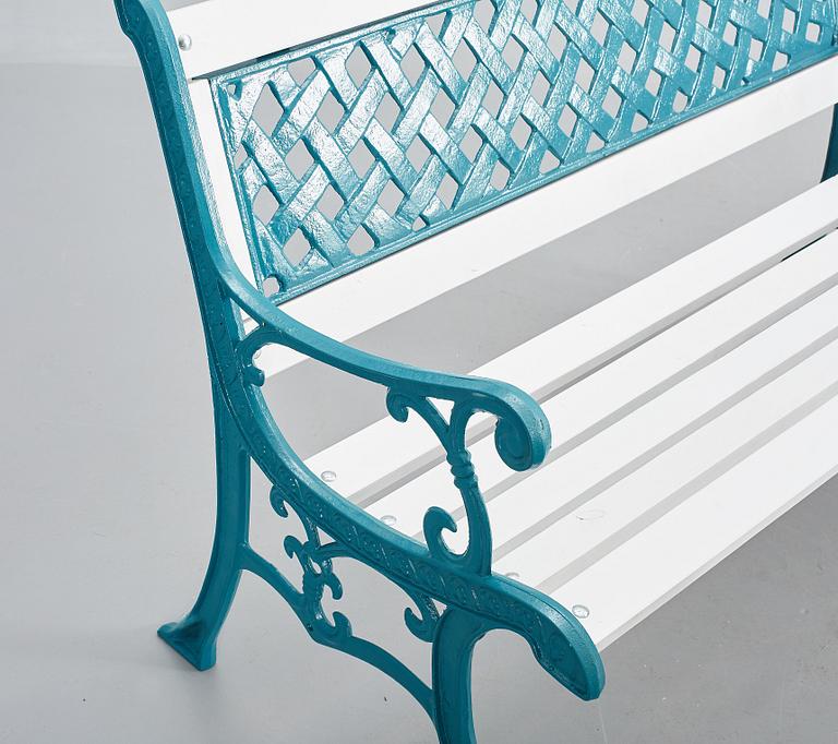 TRÄDGÅRDSMÖBLER, 4 delar, gjutjärn. Modern tillverkning.