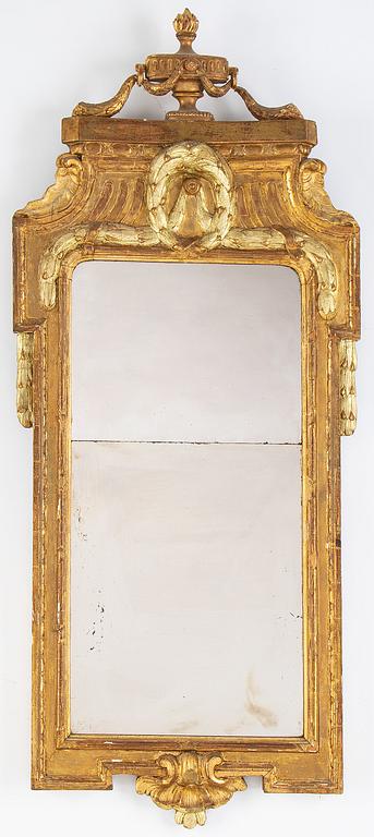 A Gustavian mirror, 1770's.