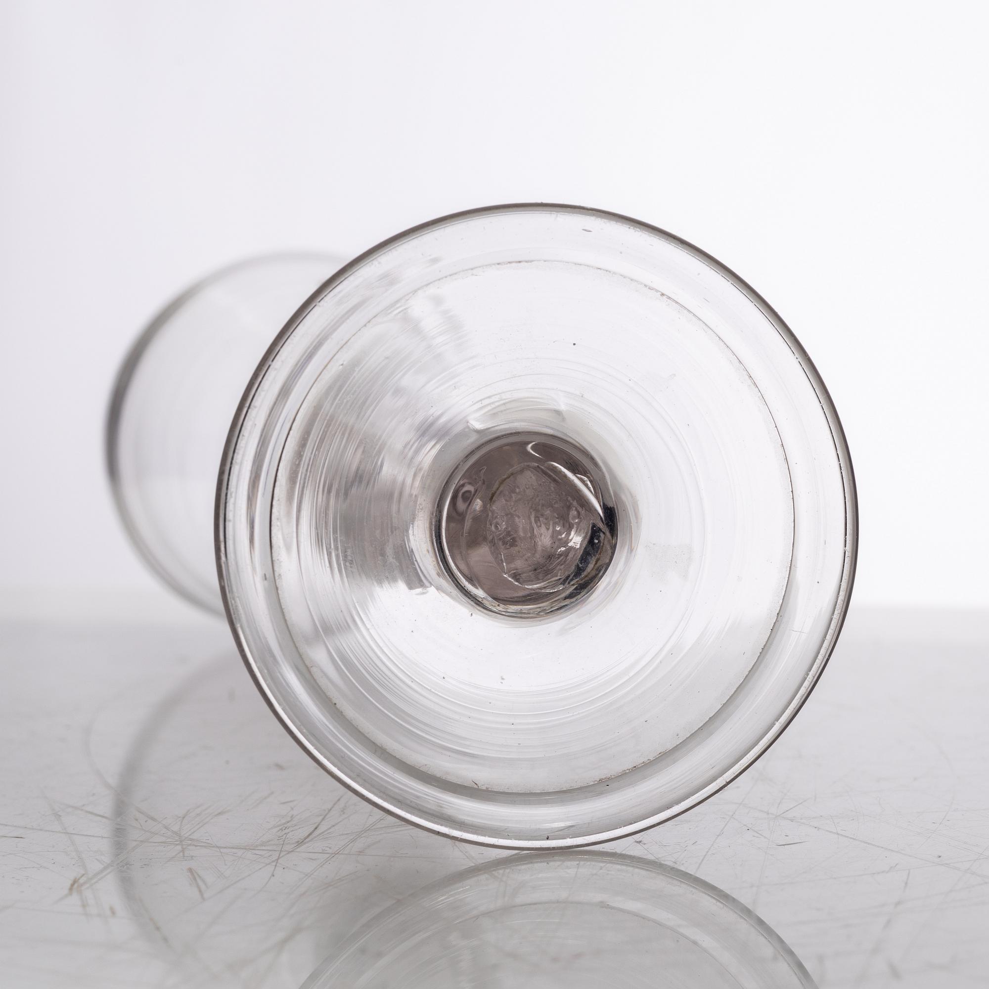 A Gustavian glass, late 18th 
Century.