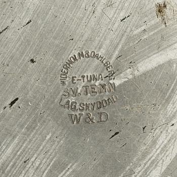 A pewter box by Widerholm & Dahlberg, Eskilstuna, Sweden. 1930's/40's.