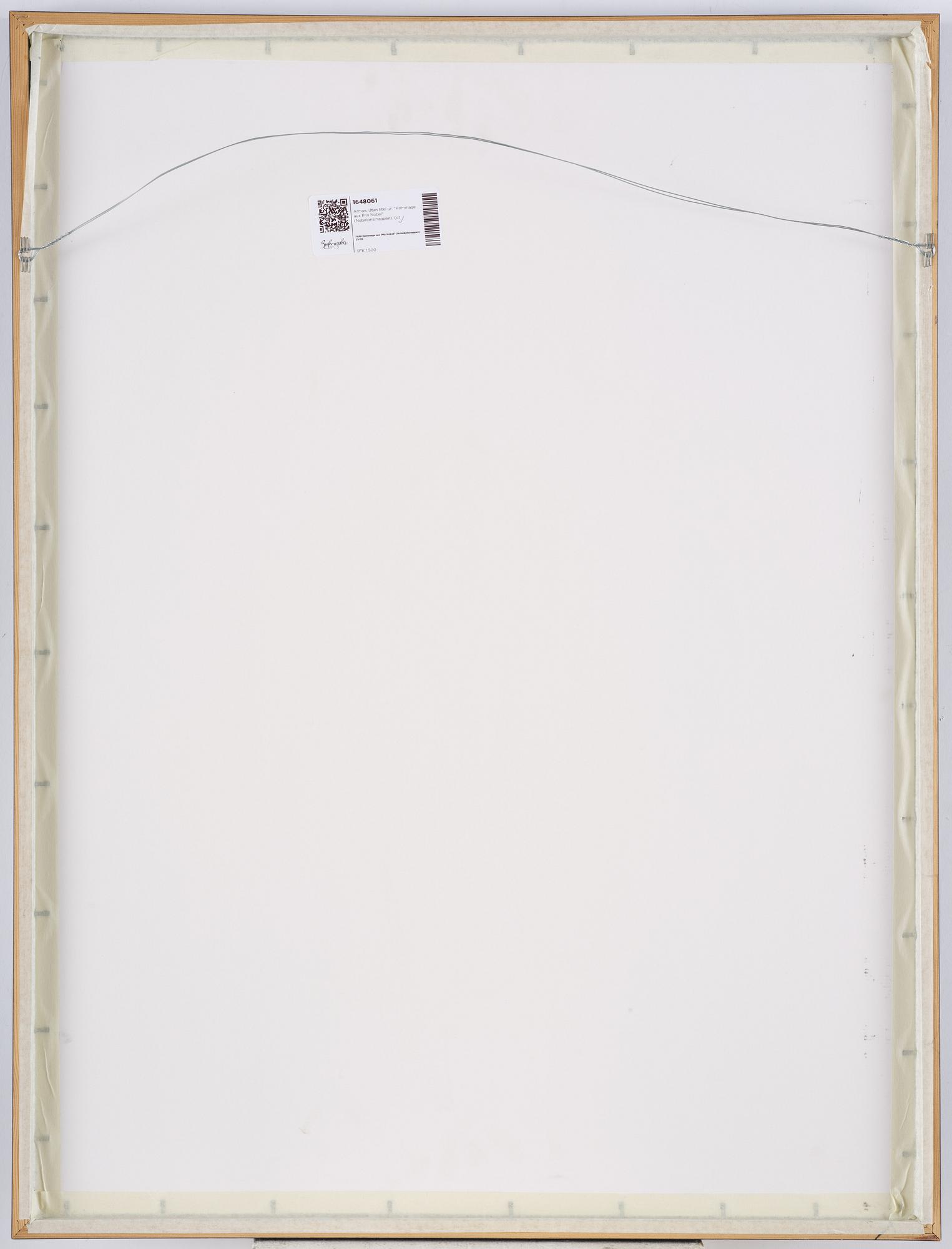 Arman, Untitled from: "Hommage aux Prix Nobel" (The Nobel Prize Portfolio).