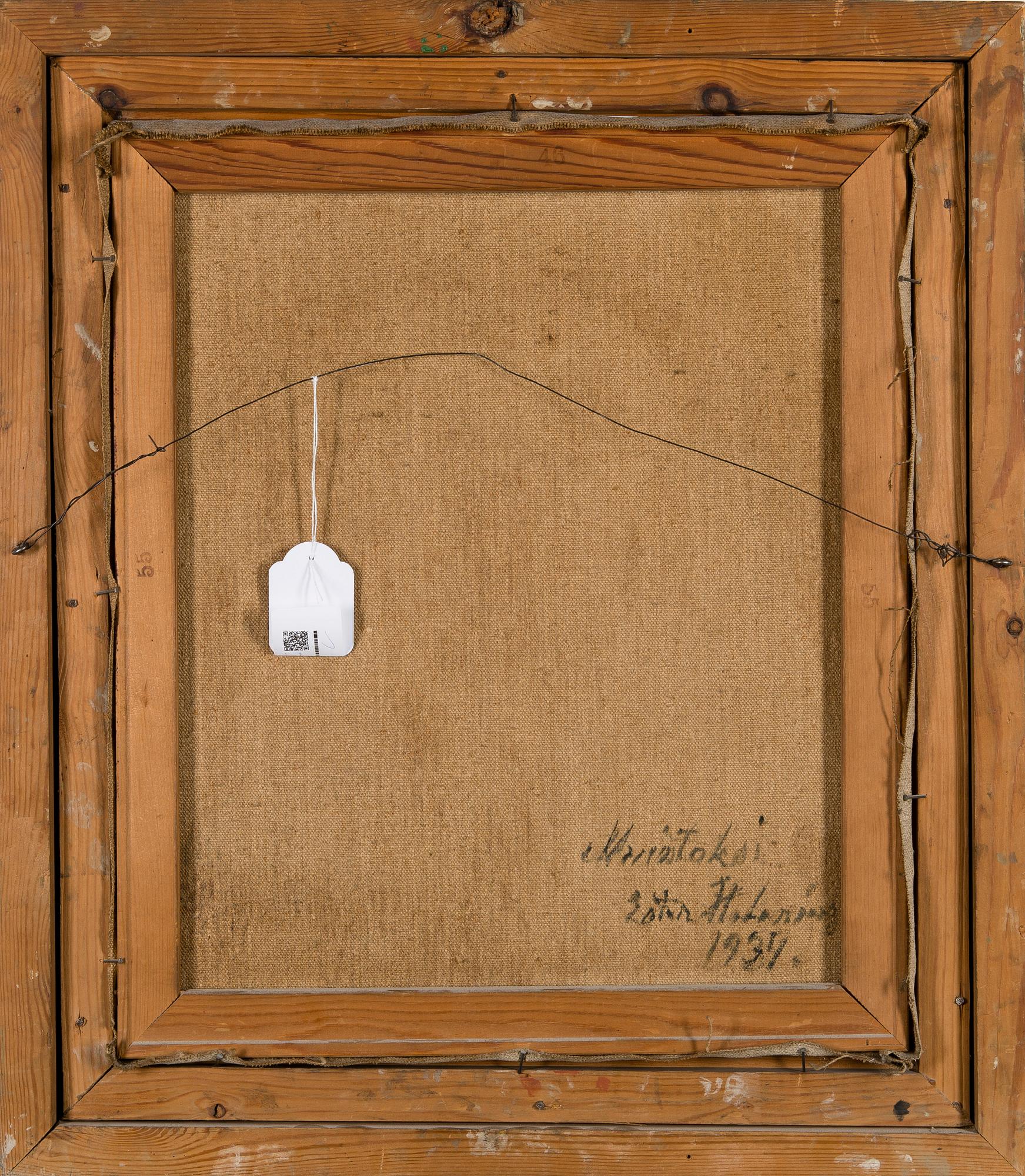 ESTER HELENIUS, oil on canvas, signed and dated 1934.