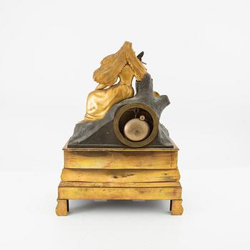 Mantel clock, late Empire period, mid/second half of the 19th century.