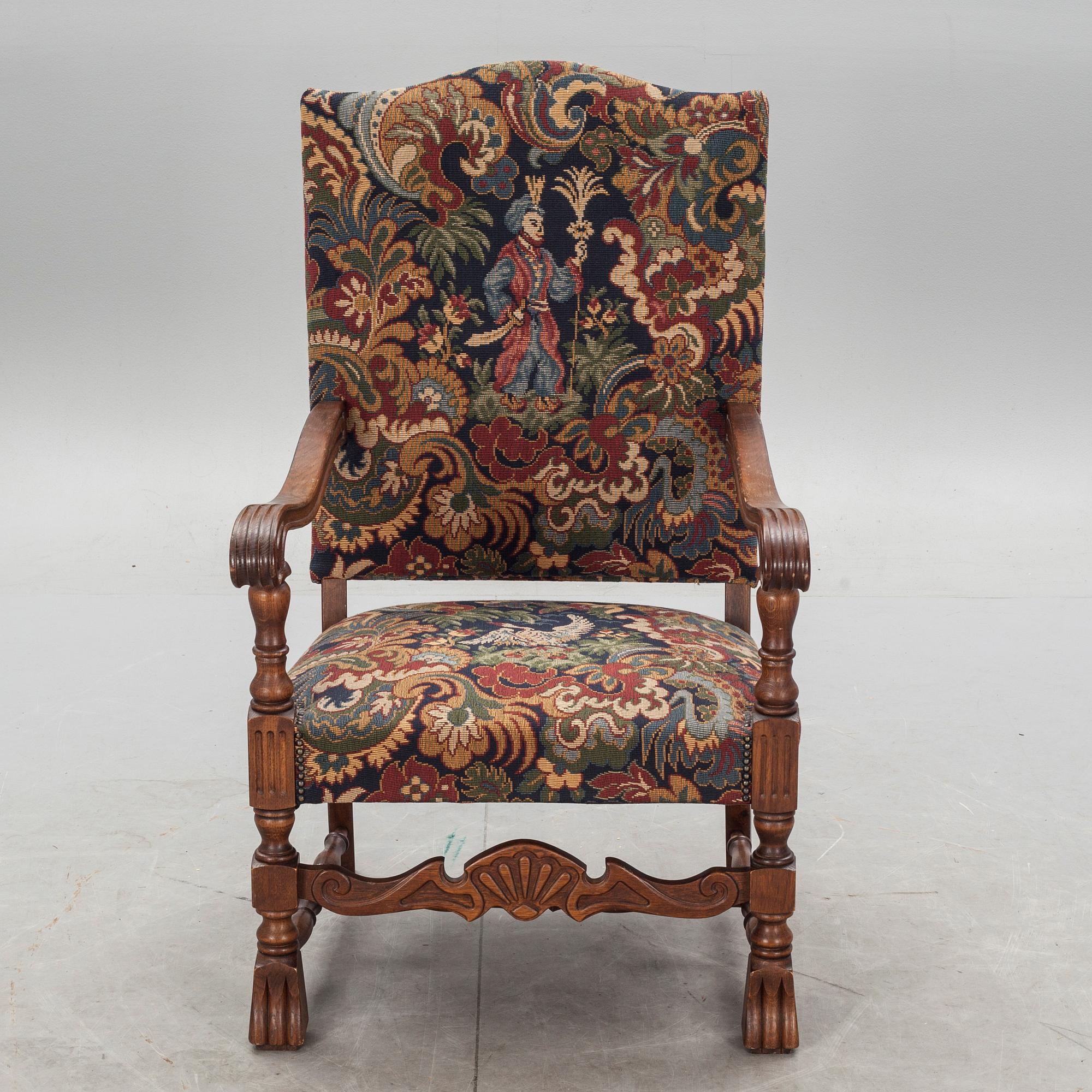 KARMSTOL, barockstil, 1900-tal.