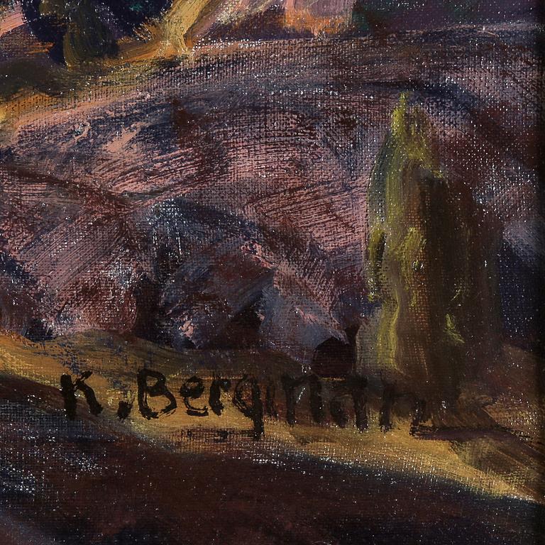 KARL BERGMAN, olja på duk, signerad.