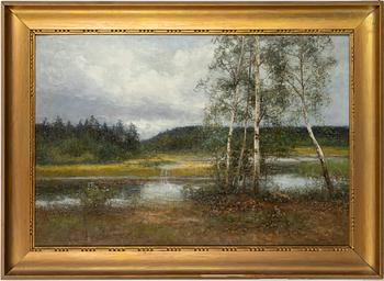 Severin Nilson, Summer Landscape with Lake.