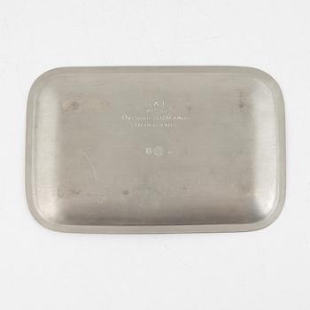 Björn Trägårdh, a pewter tray, Firma Svenskt Tenn, Stockholm 1932.