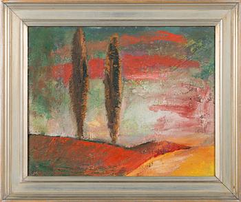 Mauno Markkula, oil on board, signed.