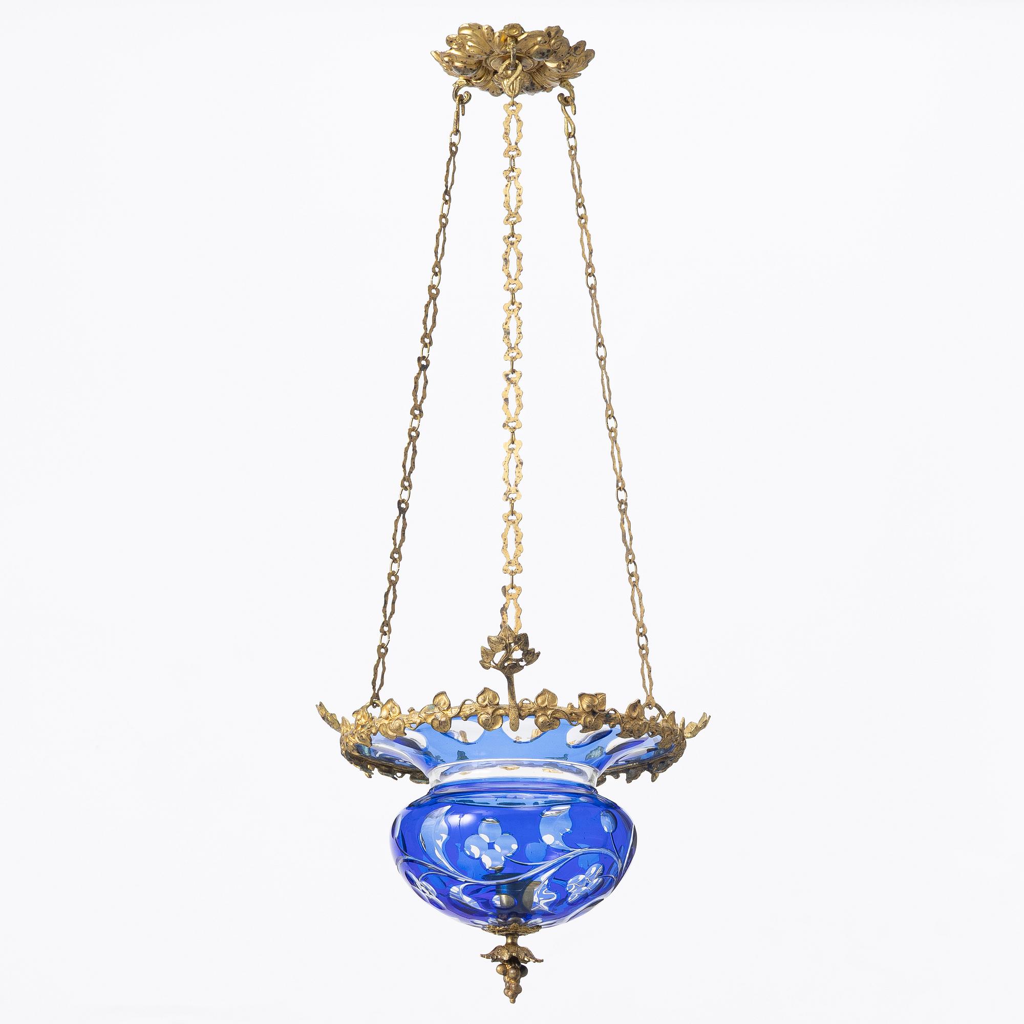 A late Empire ceiling lamp, mid-19th Century.