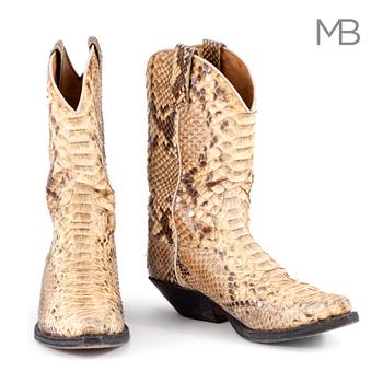 SEBDRA, a pair of snakeskin men´s cowboyboots, size 41.