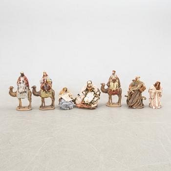 Krubbfigurer 7 st 1900-tal.