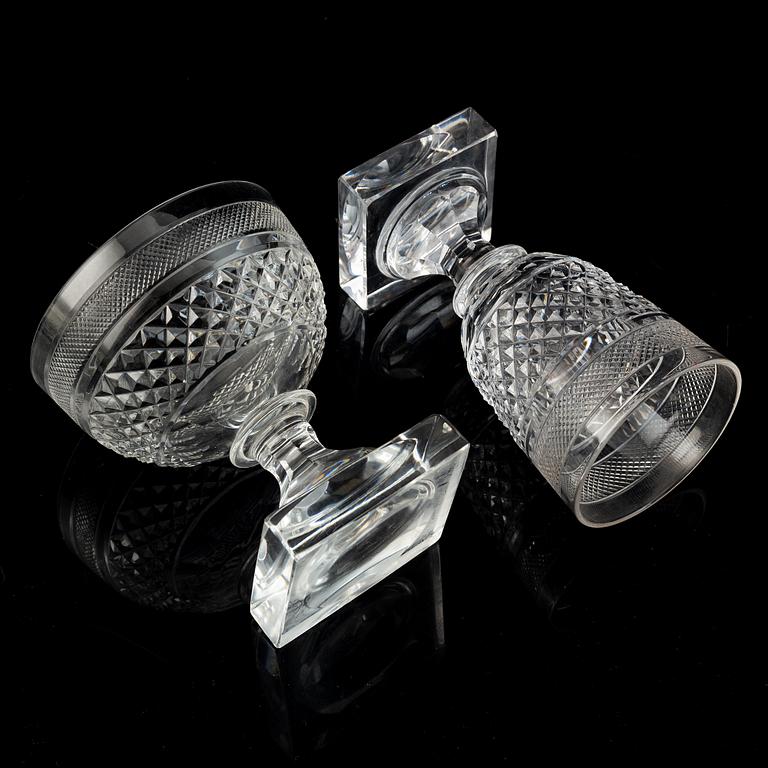 Elis Bergh, glasservis, 45 delar, "Kent", Kosta Boda, 1900-talets andra hälft.