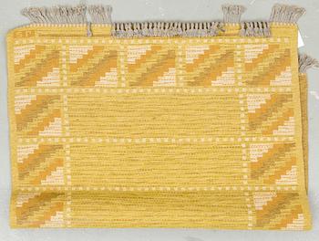 MATTA, dubbelvävd, signerad JS, 1950-/60-tal. Ca 180x140 cm.