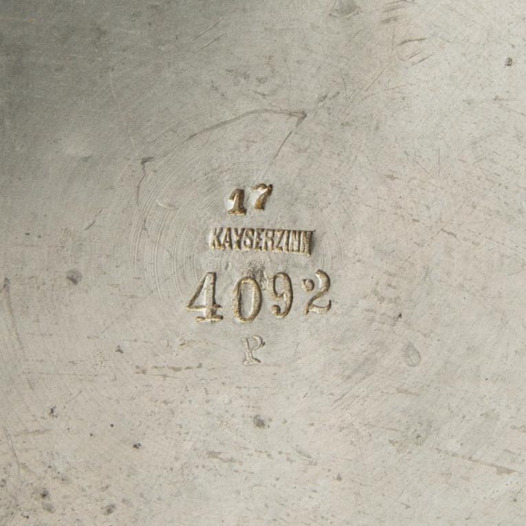 Vase Jugend  Kayserzinn  Germany early 20th century pewter.