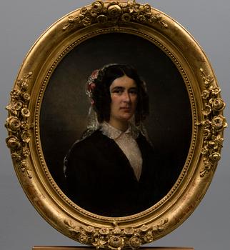 FRANÇOIS-ÉMILE DE LANSAC, olja på duk, signerad.