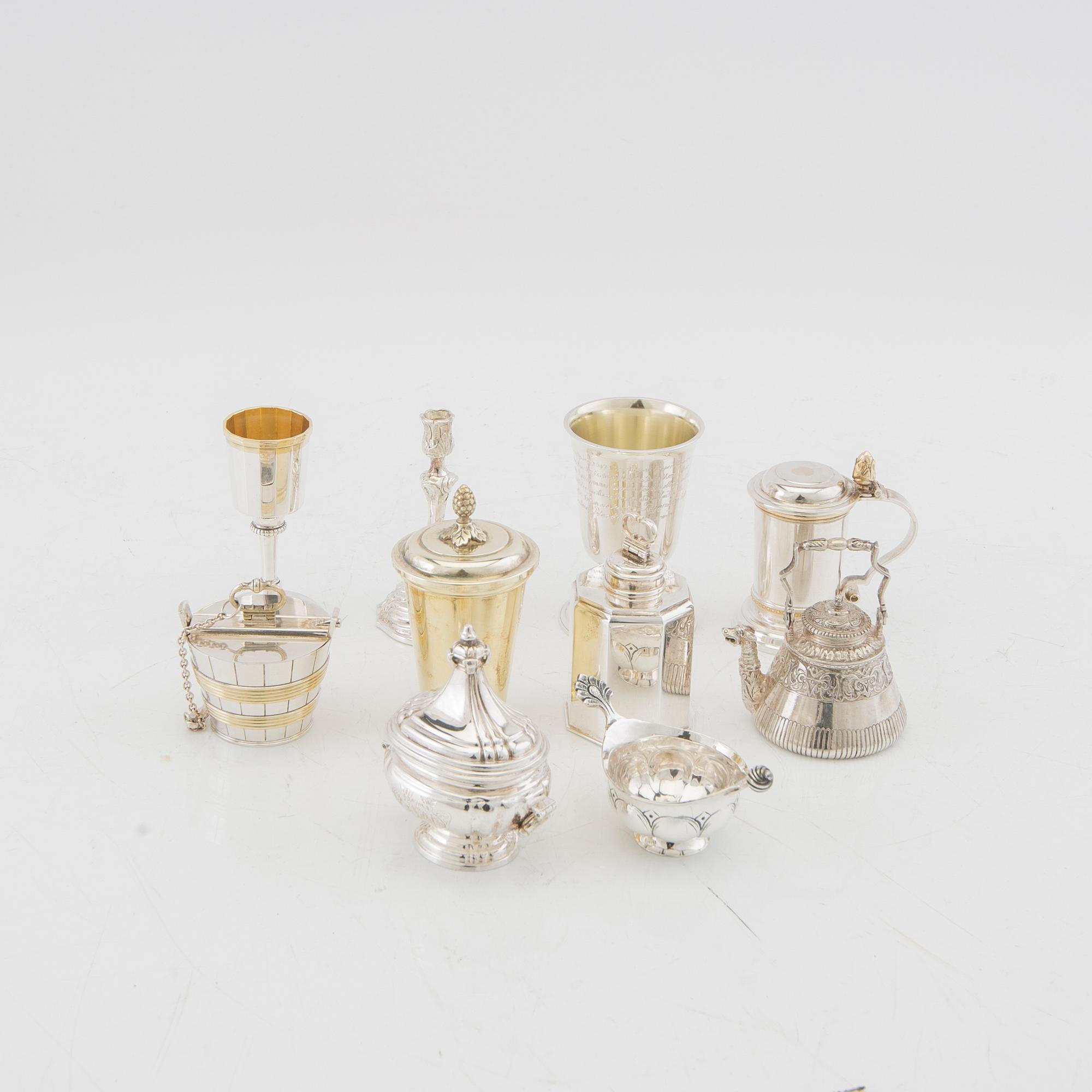 "The Swedish Silver Treasure," 10 miniatures, silver, GAB Uppsala 1981.