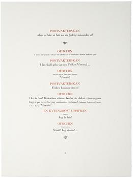 Lena Cronqvist, Untitled, from the portfolio: “August Strindberg, A Dream Play”.