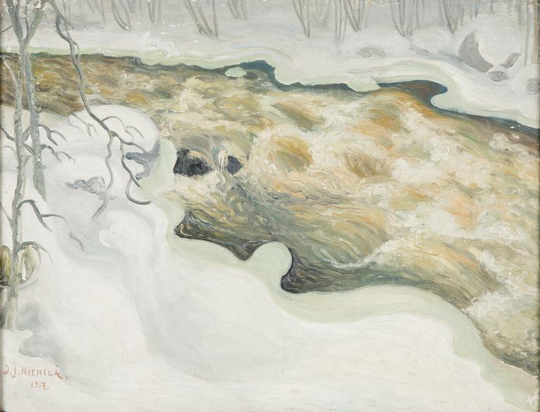David Johannes Niemelä, oil on canvas, signed and dated 1917.
