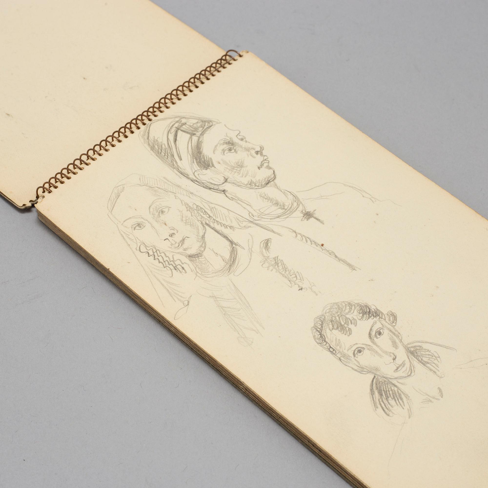 JOHANNES RIAN, sketch book, dated Paris, May 1929.