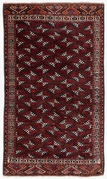 Carpet, Yomoud, antique, approx. 325 x 186 cm.