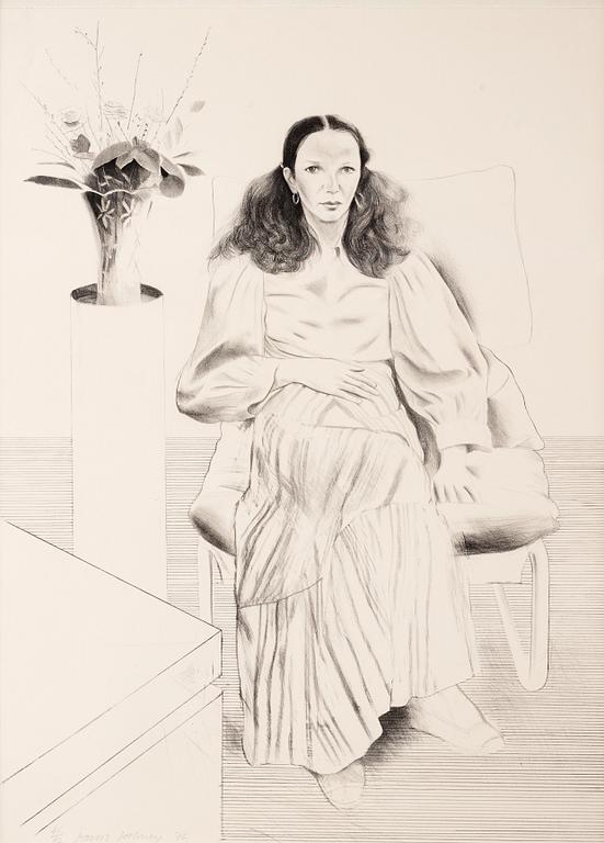 David Hockney, "Brooke Hopper", from: "Friends".