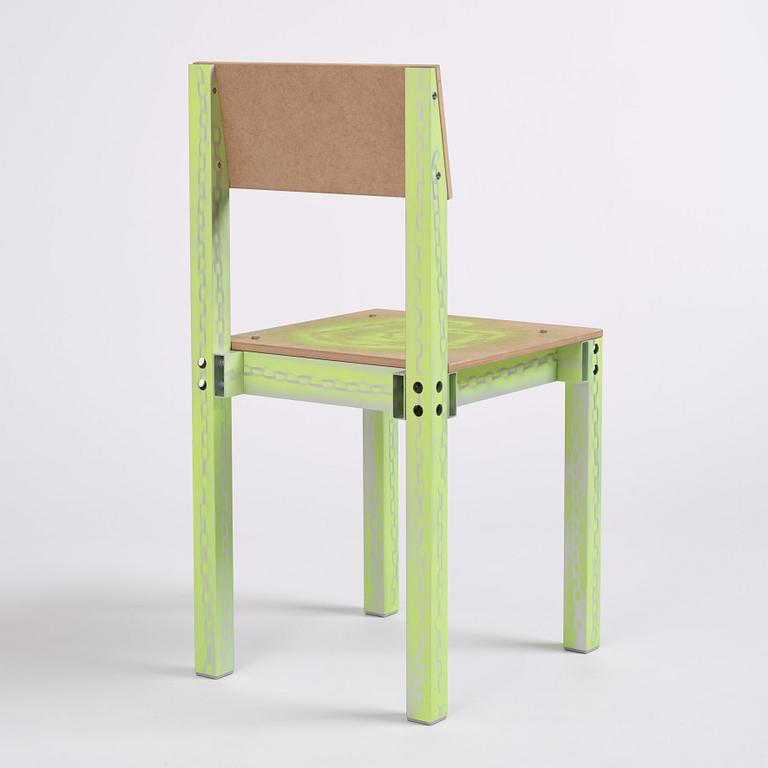Fredrik Paulsen, a unique chair,  "Chair One, Machine Head", JOY, 2024.