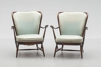 KARMSTOLAR, ett par, Lucian Ercolani, Ercol, 1900-talets andra hälft.