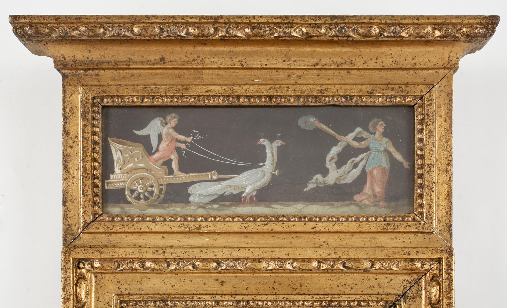SPEGEL, sengustaviansk, bär Stockholms Hallstämpel,  1700/1800-tal.
