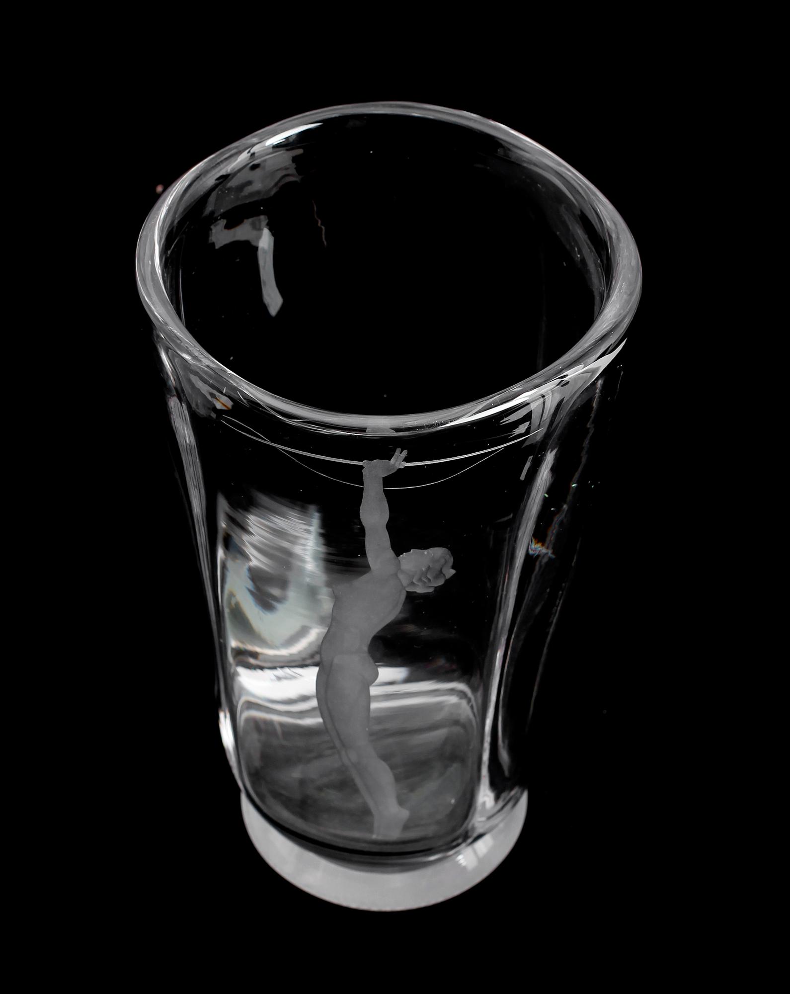 VAS, glas, Vicke Lindstrand, Orrefors.