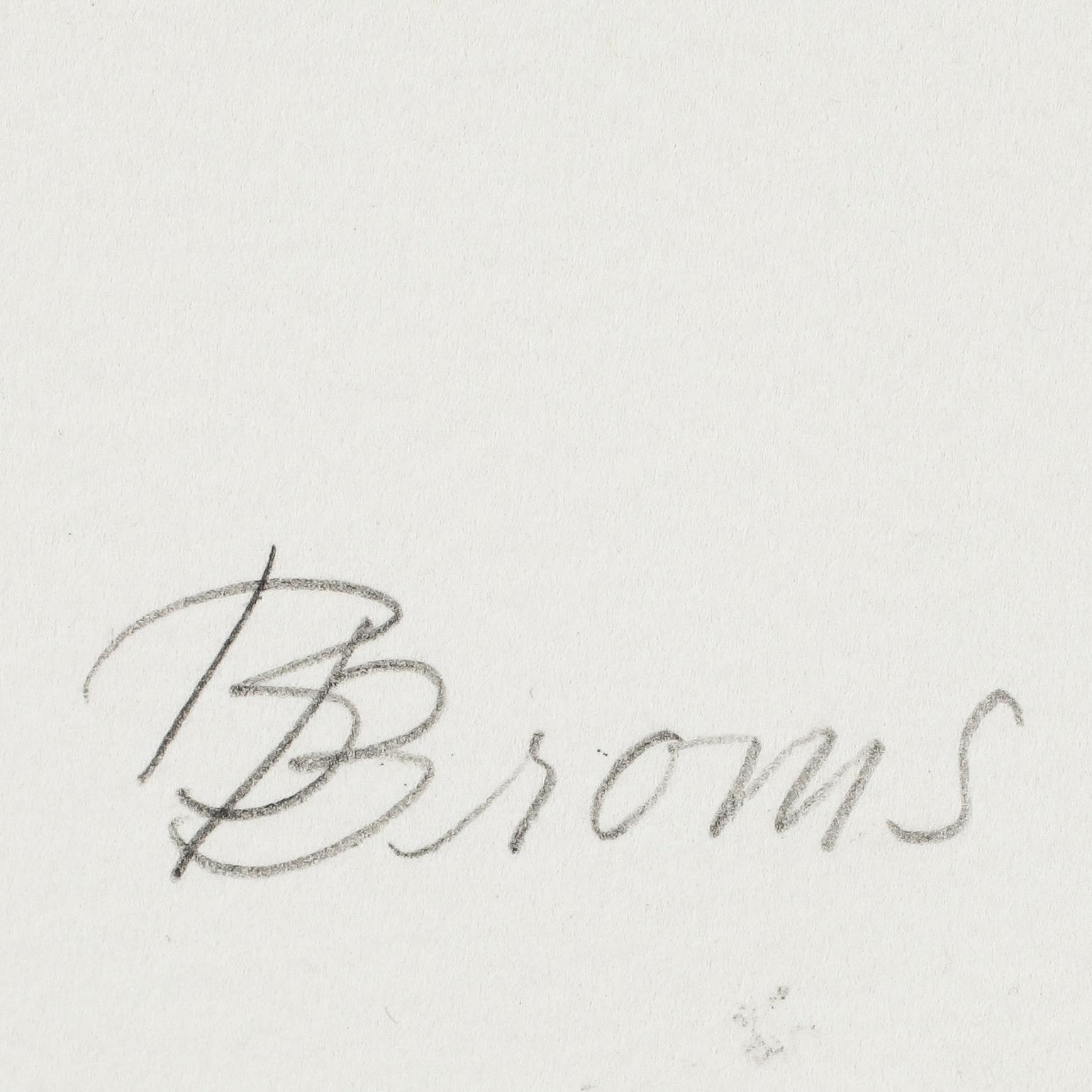 BIRGIT BROMS, färglitografi med collage, signerad, numrerad 2/50.