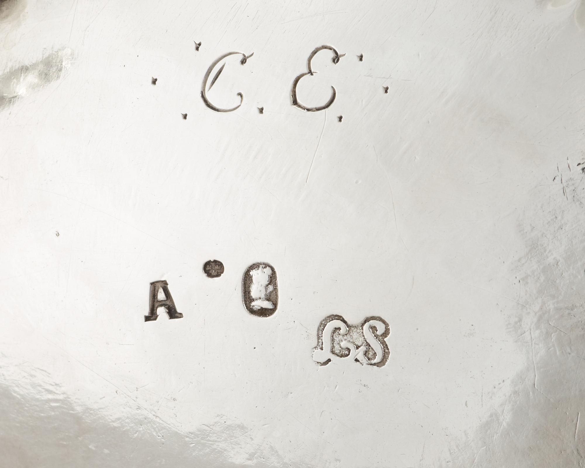 GRÄDDSNÄCKA, av Lorens Stabeus, Stockholm 1759. Rokoko.