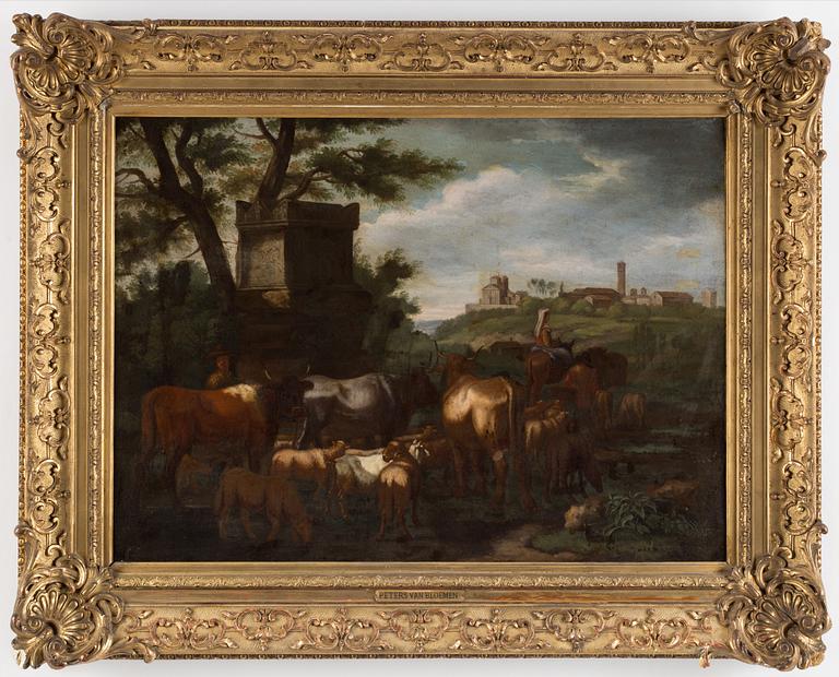 PIETER VAN BLOEMEN, after, oil on canvas, relined, unsigned, 18th century.