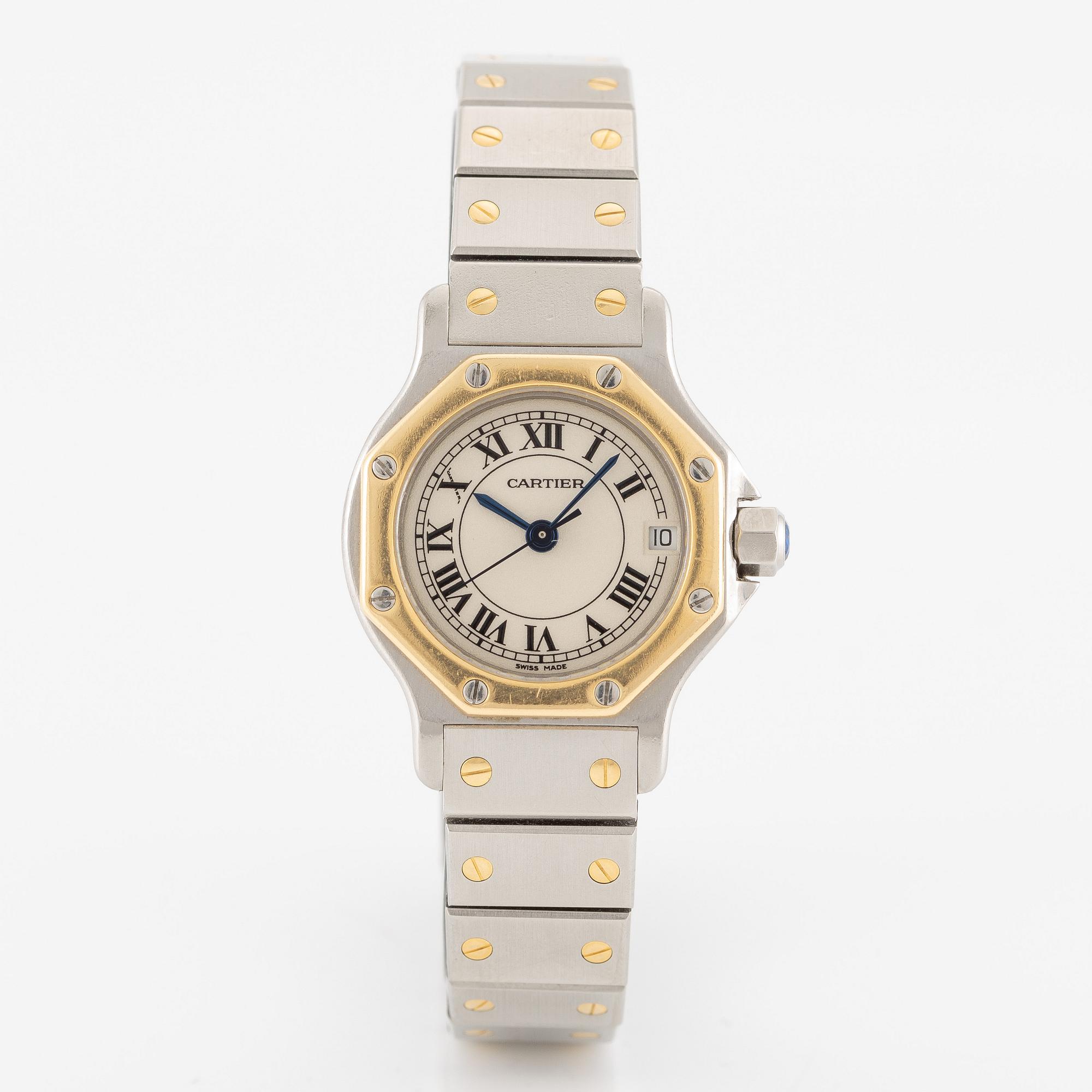 Cartier, Santos Ronde, wristwatch, 24 mm.