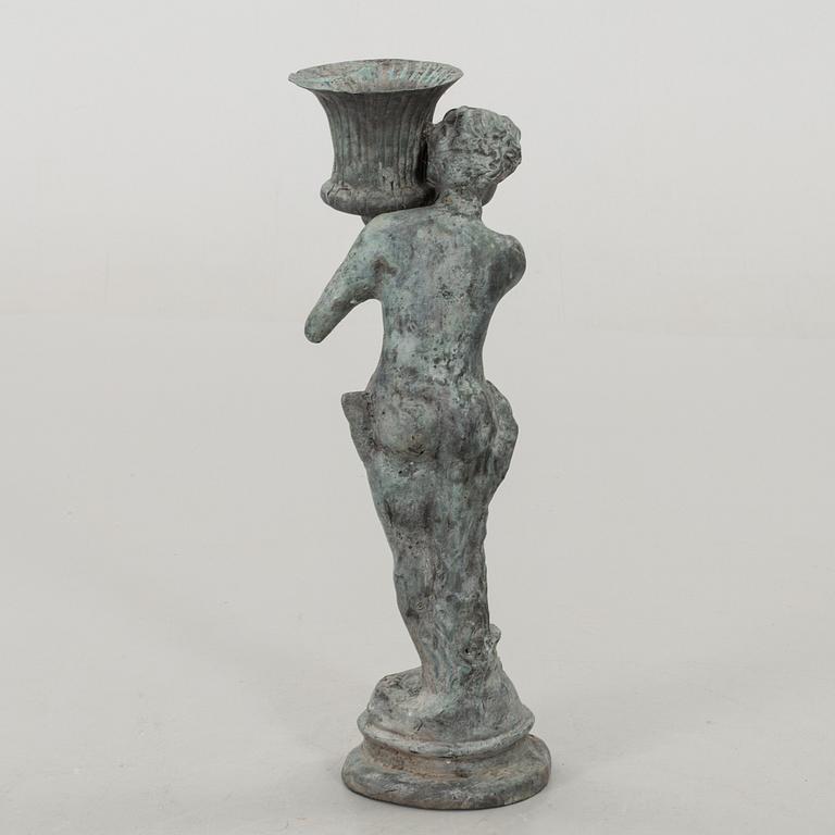 TRÄDGÅRDSSKULPTUR patinerad metall, 1900-tal.