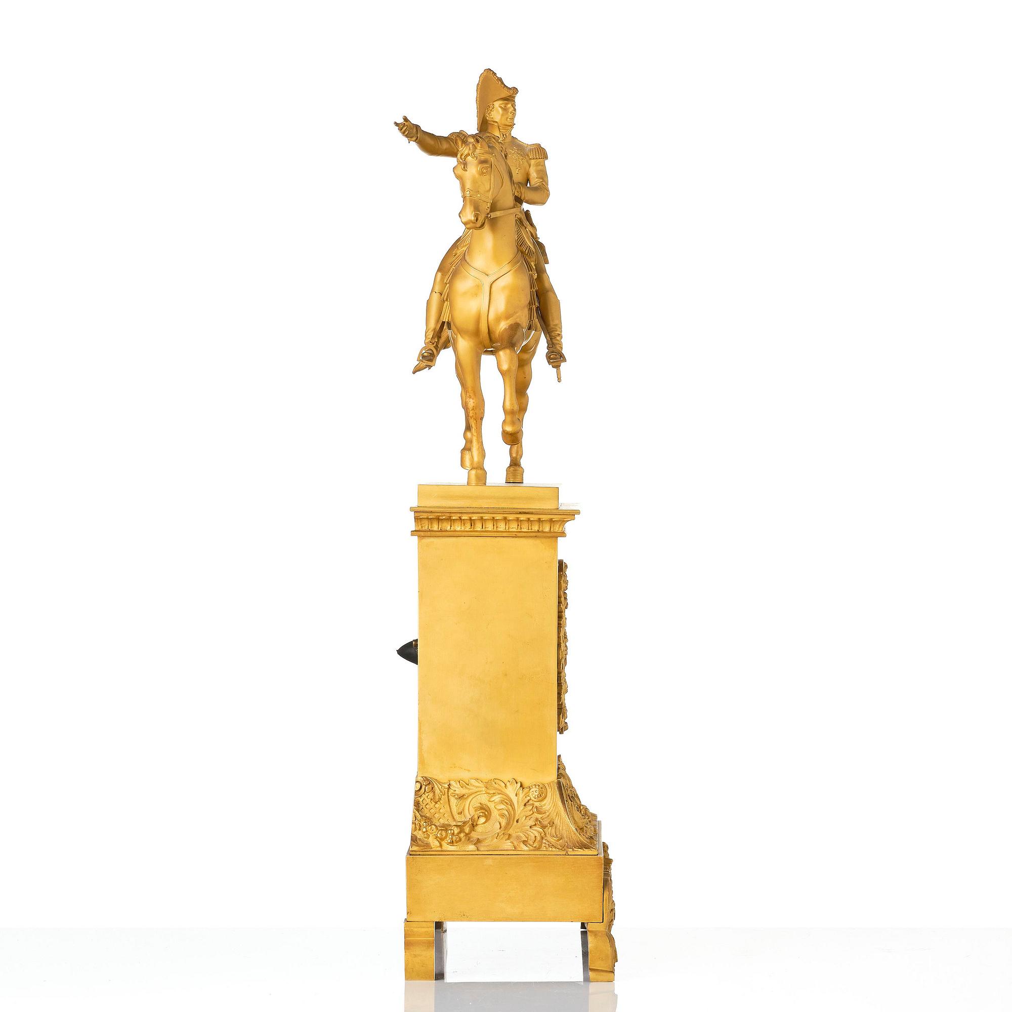 A sculptural ormolu mantel clock after b. E. Fogelberg, Paris, mid 19th century.