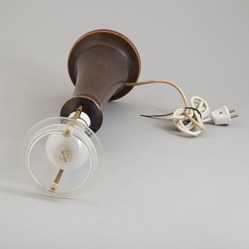 BERNDT FRIBERG, bordslampa, stengods, Gustavsbergs Studiohand, 1970-tal.