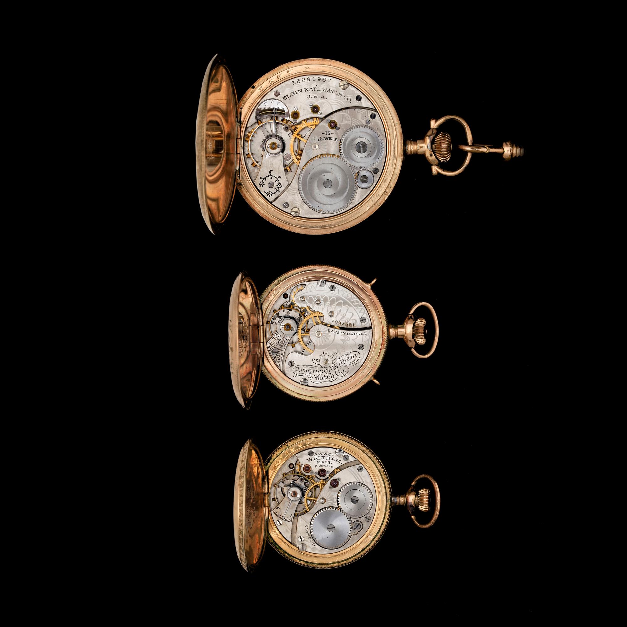 FICKUR, 2+1st, Waltham resp Elgin, doublé, tid 1900-tal.