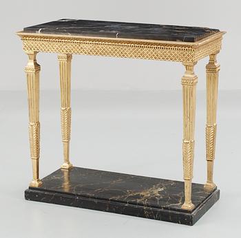 A late Gustavian late 18th century console table.