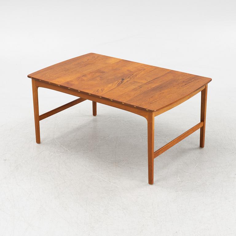 Tove & Edvard Kindt Larsen, a teak-veneered coffee table, Seffle Möbelfabrik, Sweden, 1960's.
