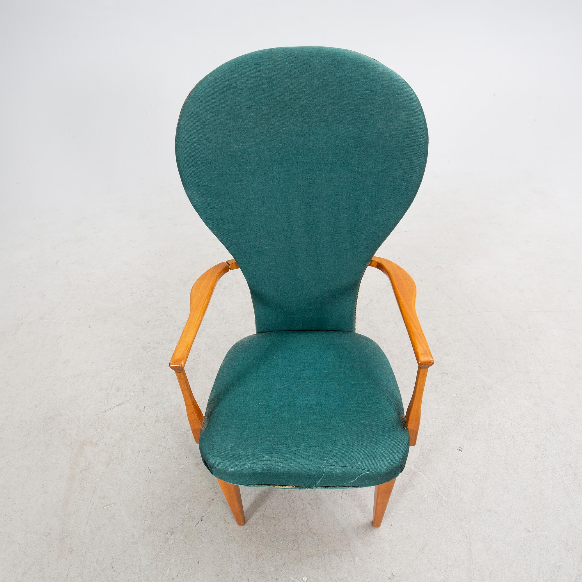 Tor Wolfenstein, tillsrkiven fåtölj Ditzinger 1900-talets mitt.